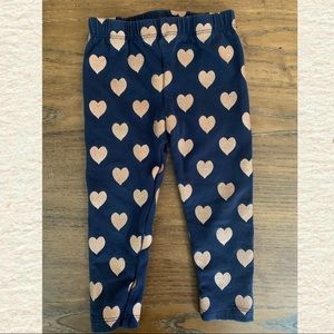 5/$20 - Baby Gap Glittered Heart Leggings